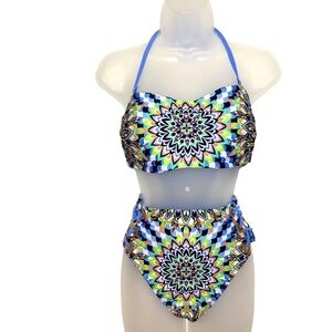 YMI Vibrant Multicolor Mandala Art‎ Bikini Set Ladies Large